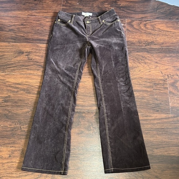 4P MICHAEL KORS bootcut Pants. Very soft Microfiber Suede like Material. - Picture 1 of 10